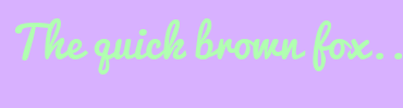 Image with Font Color B1FFB1 and Background Color D8B1FF